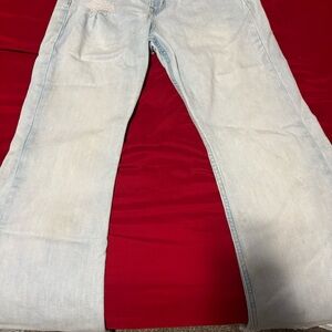 Aeropostale Light Blue High Rise Flare Jeans